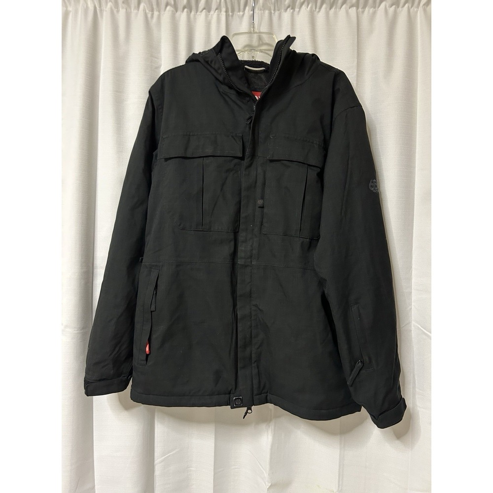 686 Mens Black Coat Jacket infiDry Waterproof Ski Snowboard M